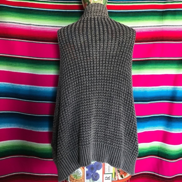 Alexander Wang Sweater Cape Shawl Cable Knit - Picture 6 of 8